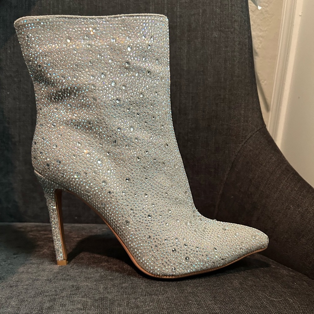 Olomisa Sparkly Boots For Women, Knee High Size 9
